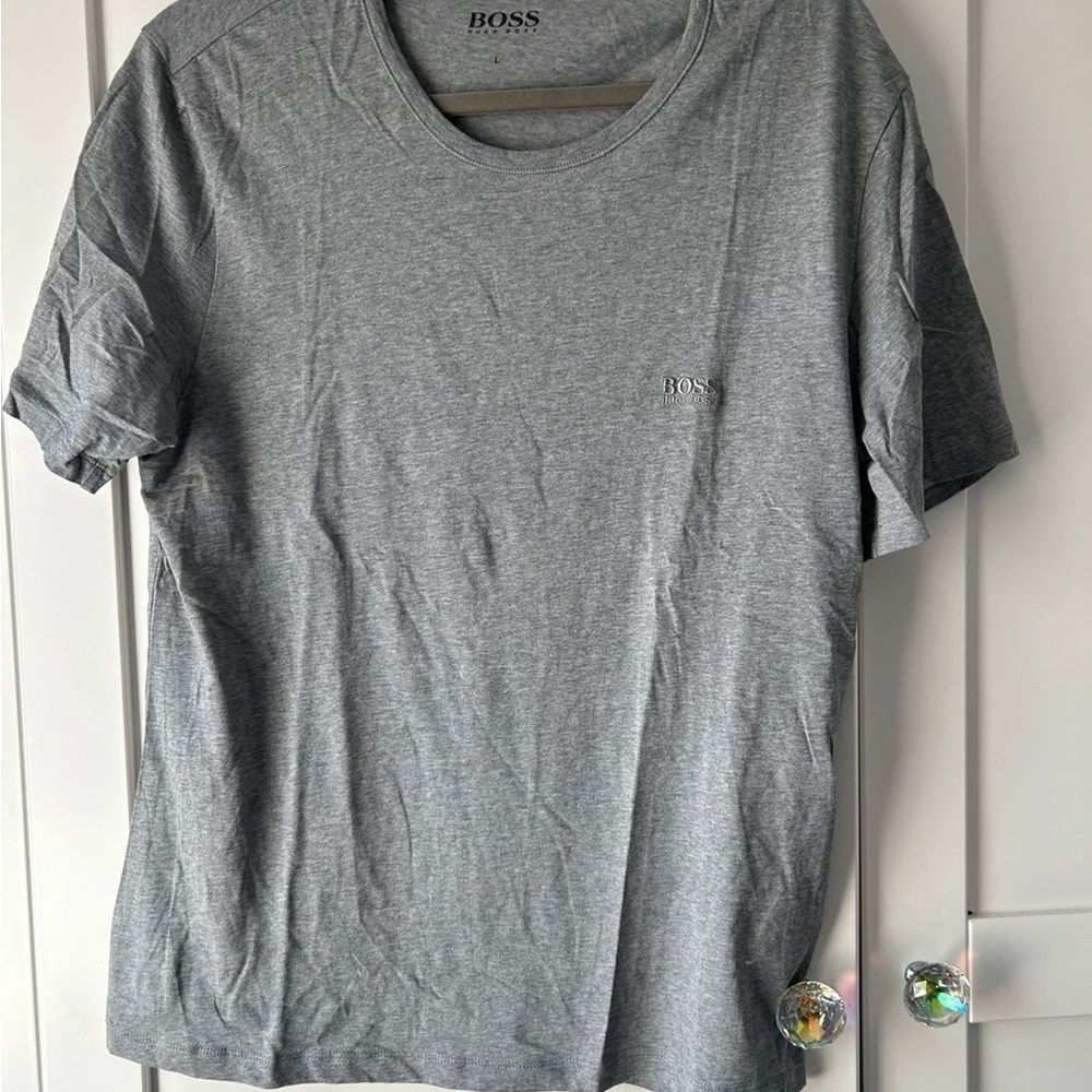 BOSS Men's Gray T-Shirt